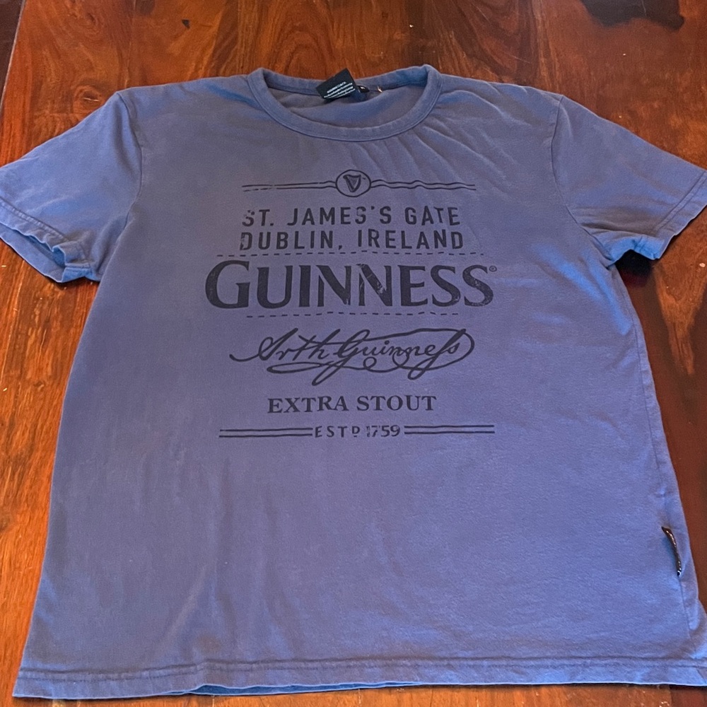 Guinness Men's Slate Blue Logo Tee